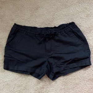 Black Old Navy Linen Blend Shorts